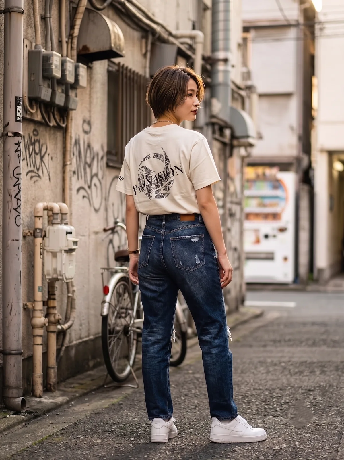 Pro.VISION JAPAN オリジナルTシャツ White×Black